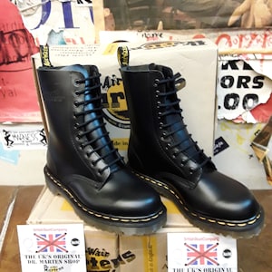 Dr Martens 1490z Ben Made in England Black 10 Hole Size 5