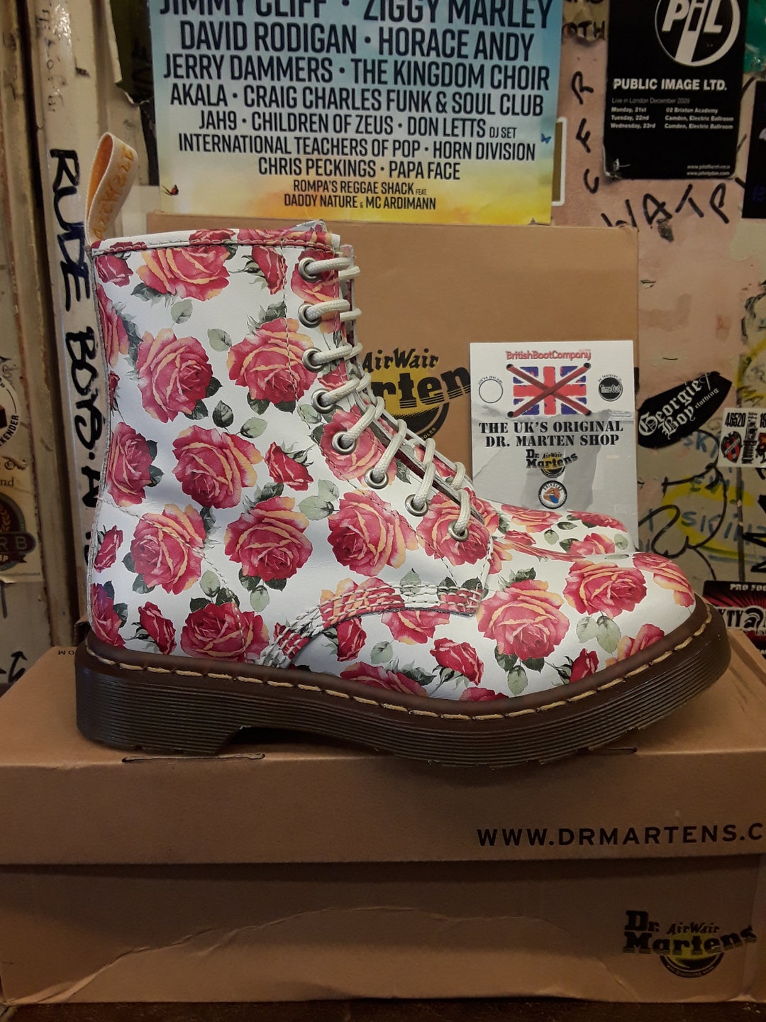 Dr top martens roses