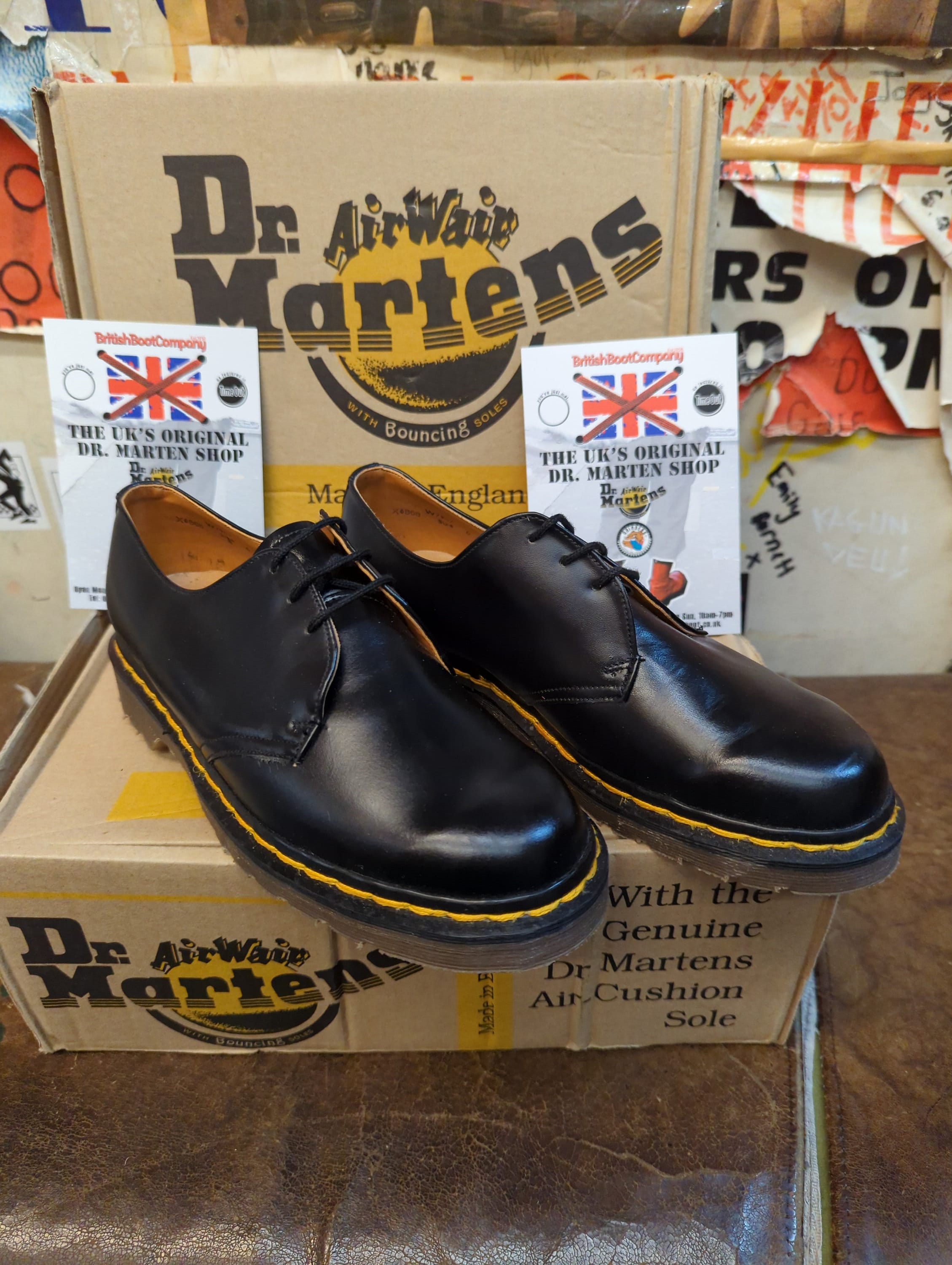 Dr Martens 7967 Made in England Black 3 Hole Shoe Various Dr Martens 7967 Made in England Black 3 Hole Shoe Various