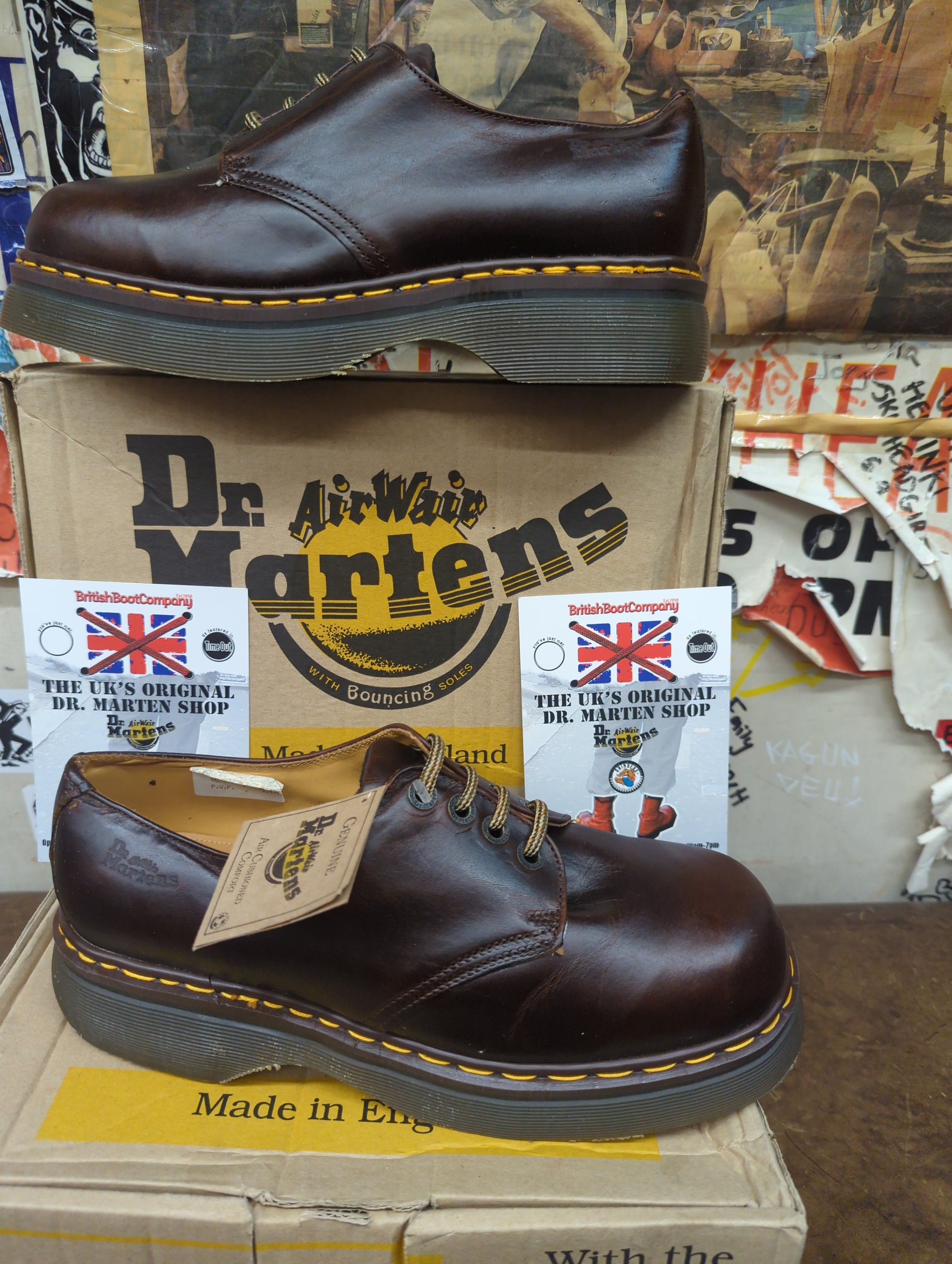 Dr Martens 8434 Gaucho Analine Platform Shoe Made in England Size