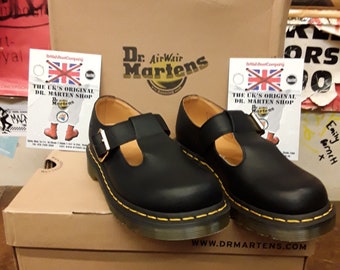 Dr Martens 5027z Black Waxy T-bar Various Sizes - Etsy New