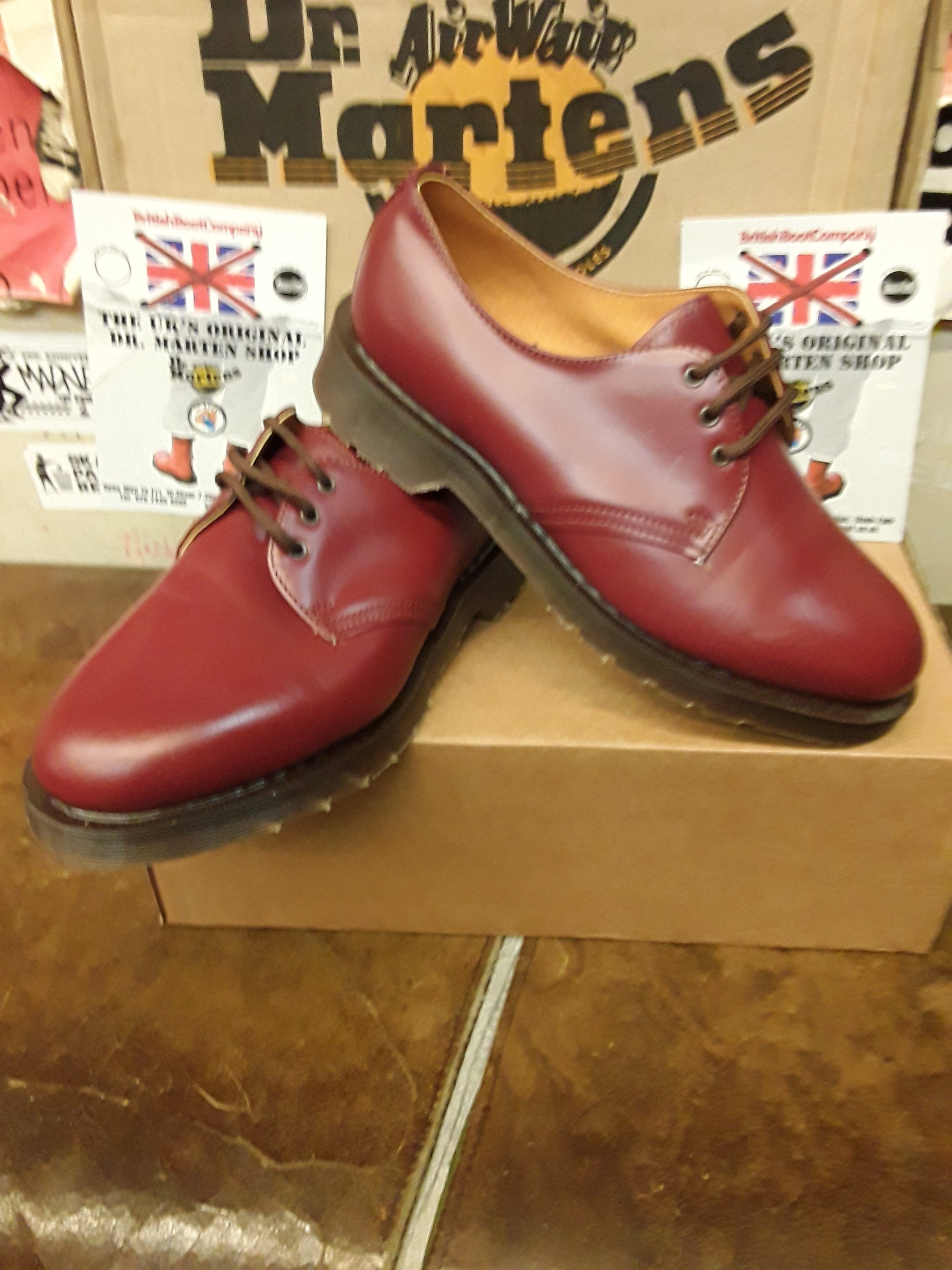 Dr. Martens 1461 レッド ローファー UK5 Dr Martens 1461 Made in England Tan Smooth Size 5 - Etsy