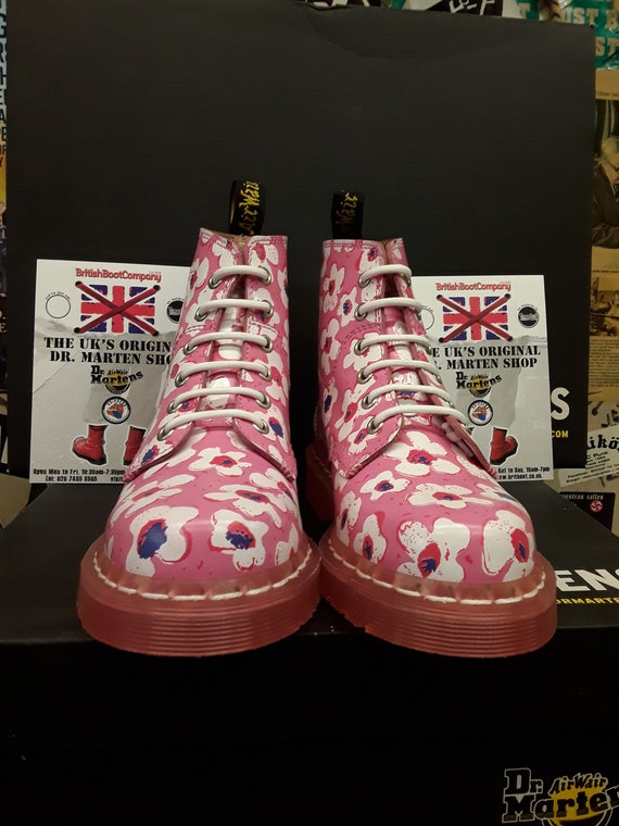 Dr martens flores rojas online