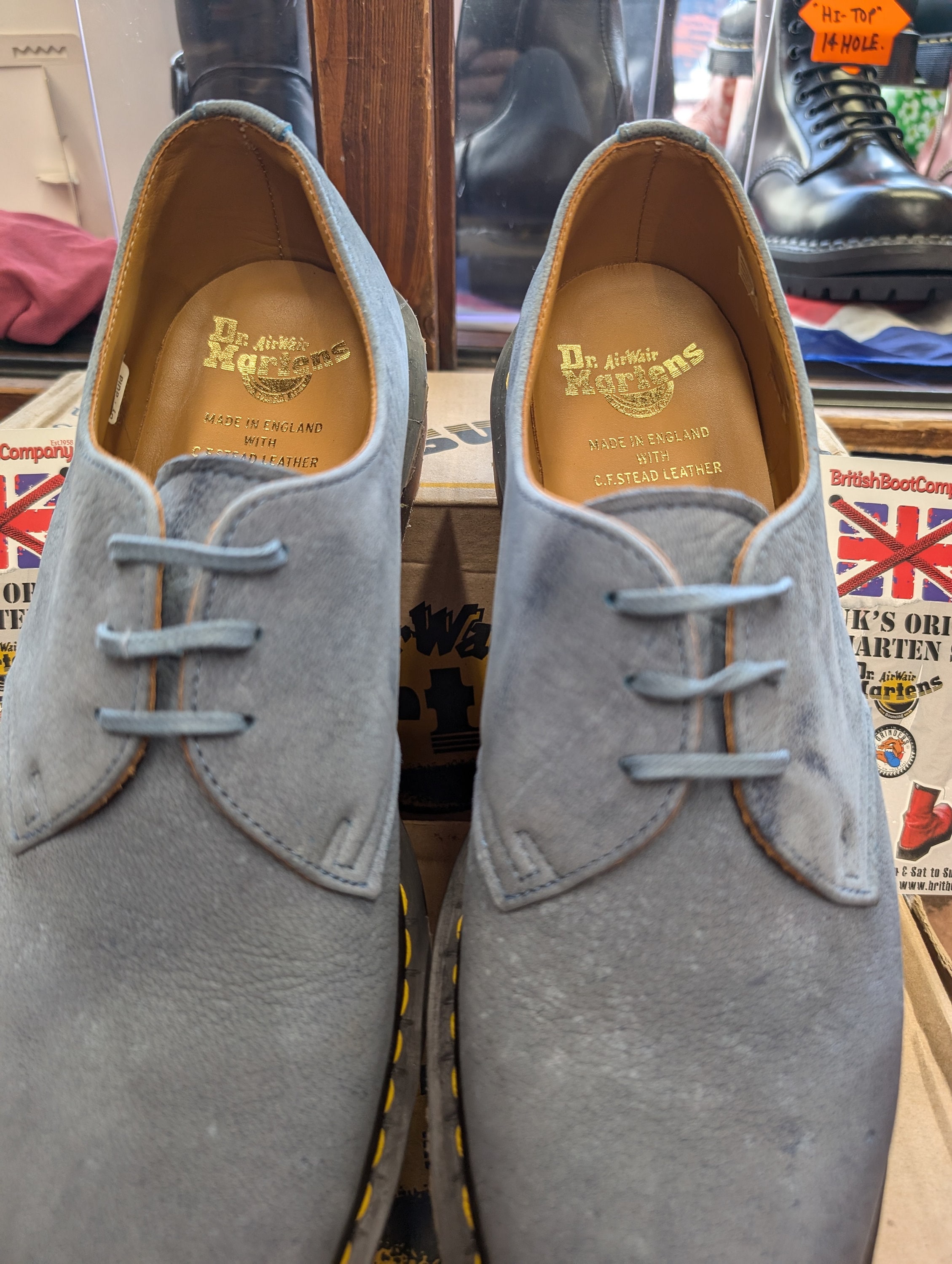 Dr. Martens Men\'s Smooth Leather 3-Eye Shoes in Light Blue 2785101_01_1200x1200.jpg?v=  main image 2