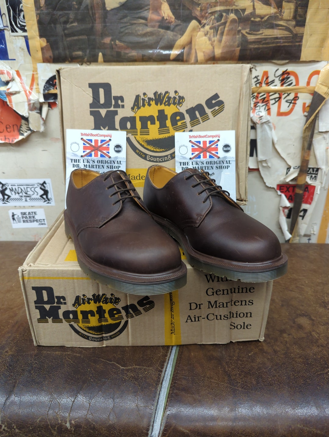 Dr Martens 1561 Dark Brown Waxy Made in England Size 6 - Etsy