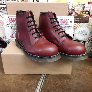 Solovair Dr Martens Copper 6 Hole Made in England Steel Size 7