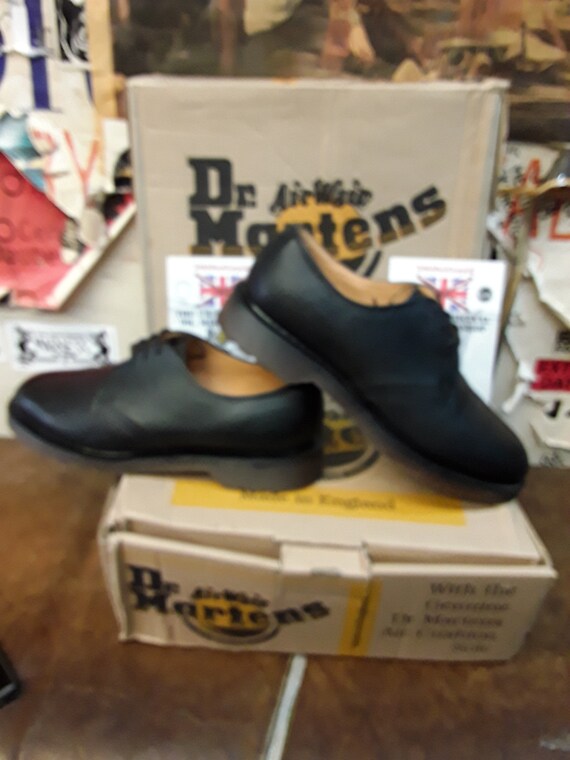Dr Martens 1484 Black Waxy Shoe Made in England Size 7.5 - Etsy Dr Martens 1484 Black Waxy Shoe Made in England Size 7.5 - Etsy