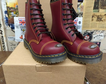 Dr Martens 2A42 Cherry 8 Hole Made in England Size 8