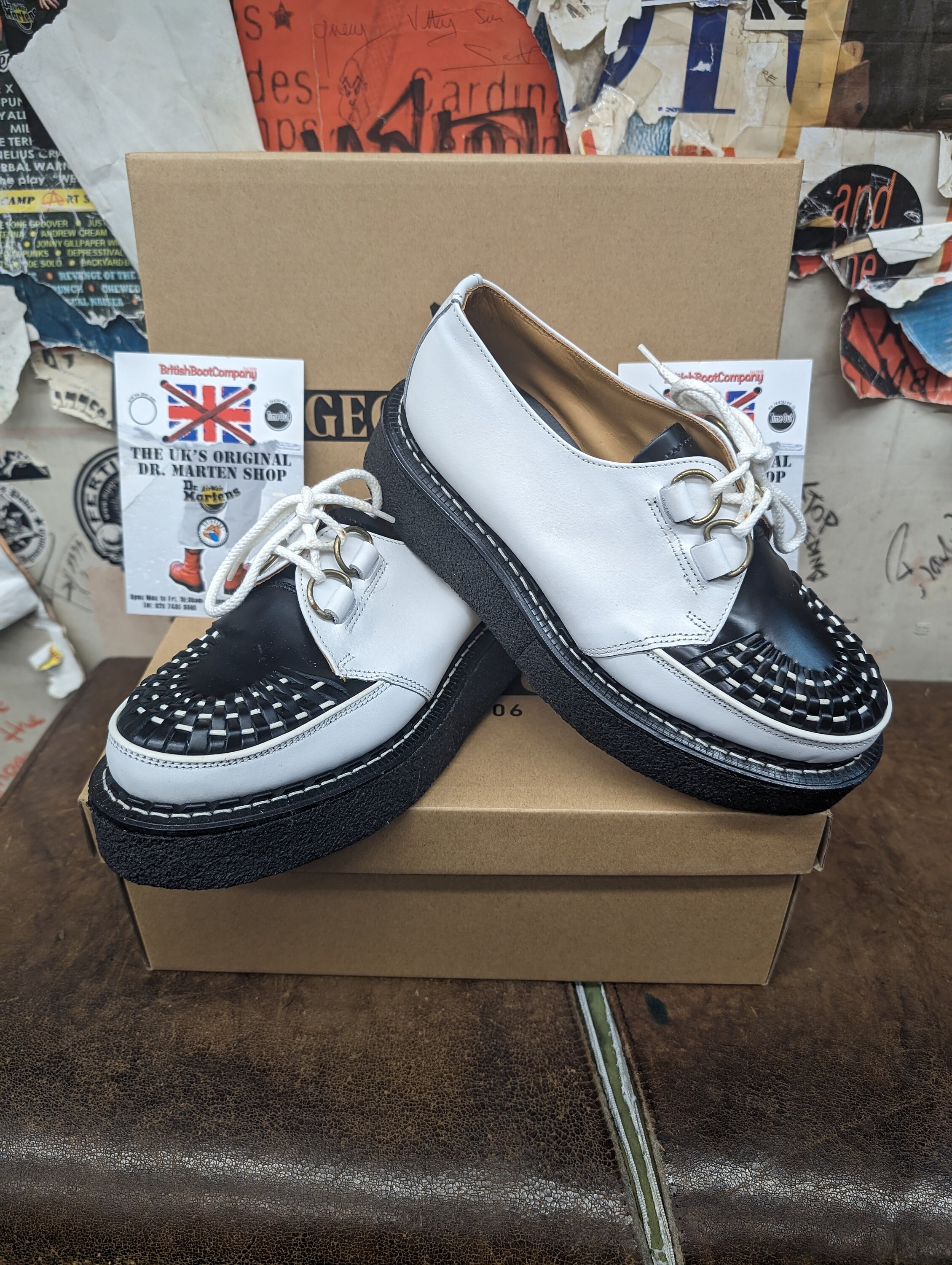 Robot George Cox White and Black 3588 Creepers Size 5 - Etsy