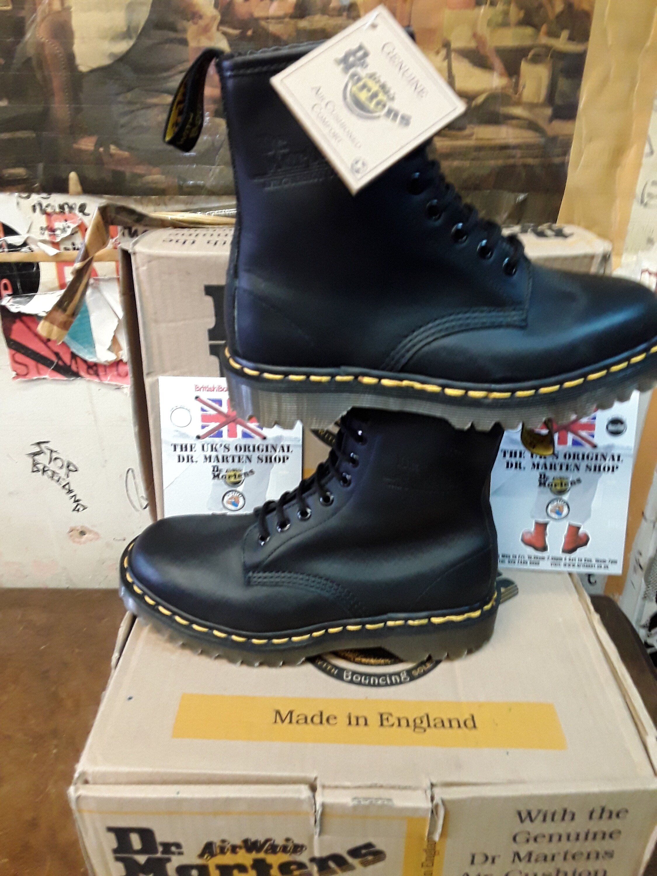 Dr Martens 1460z Ben Black Greasy Made in England Size 5 - Etsy