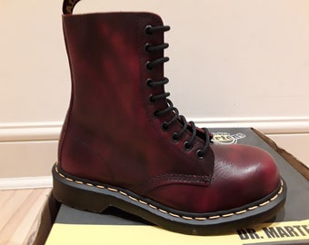 Dr Martens 1919 Riot Red Soft 10 Hole Steel Various Sizes