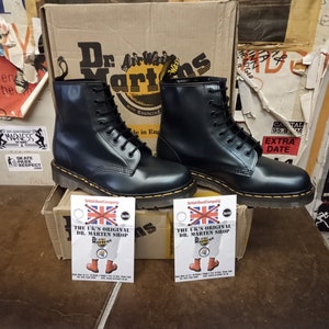 Dr Martens 1460, Vintage 90&#39;s, Graphite Shimmer, Made in England, Men&#39;s Black Boots / Various Sizes