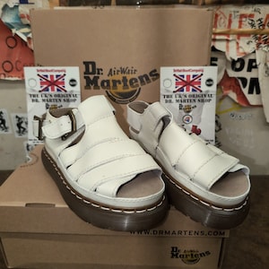 Dr Martens 8330 White Soft Leather Size 5