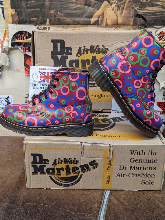 Dr Martens Made in England 8175 Red, Blue and Gre… - image 7