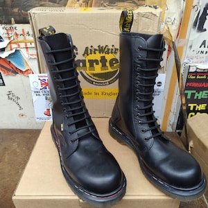 Dr Martens 9844 Made in England Black 12 Hole Size 8