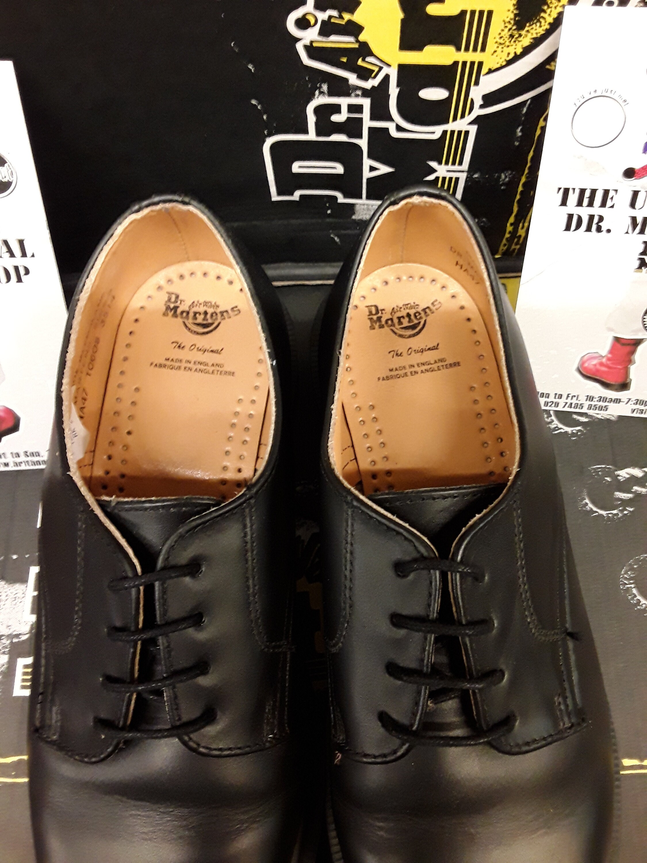 Dr Martens, Made in England, 3514 BLACK Plain Shoe, Size 5 Dr Martens, Made in England, 3514 BLACK Plain Shoe, Size 5