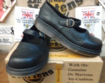 Dr Martens Mary Jane 9a32 Black Made in England Size 6 - Etsy