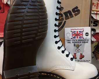 【希少・ホワイト社製】ドクターマーチン 14ホール サイズUK4 ドクターマーチン ウルトラレア ヴィンテージ ホワイト 14 ホール
