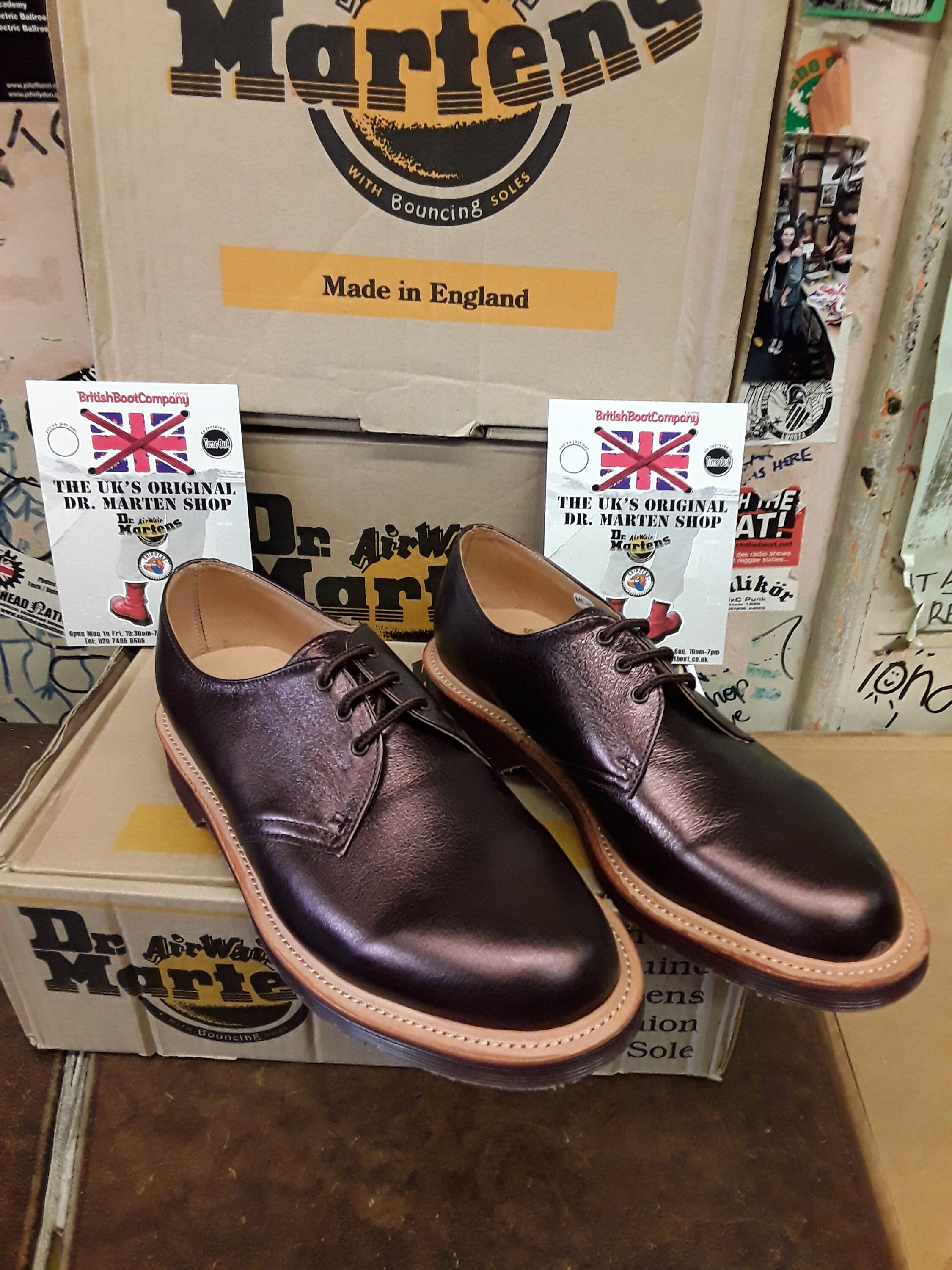 Bronze doc martens sale