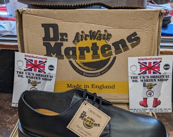 Dr Martens 1905 Black Hole Made in England Steel Toe Size 11