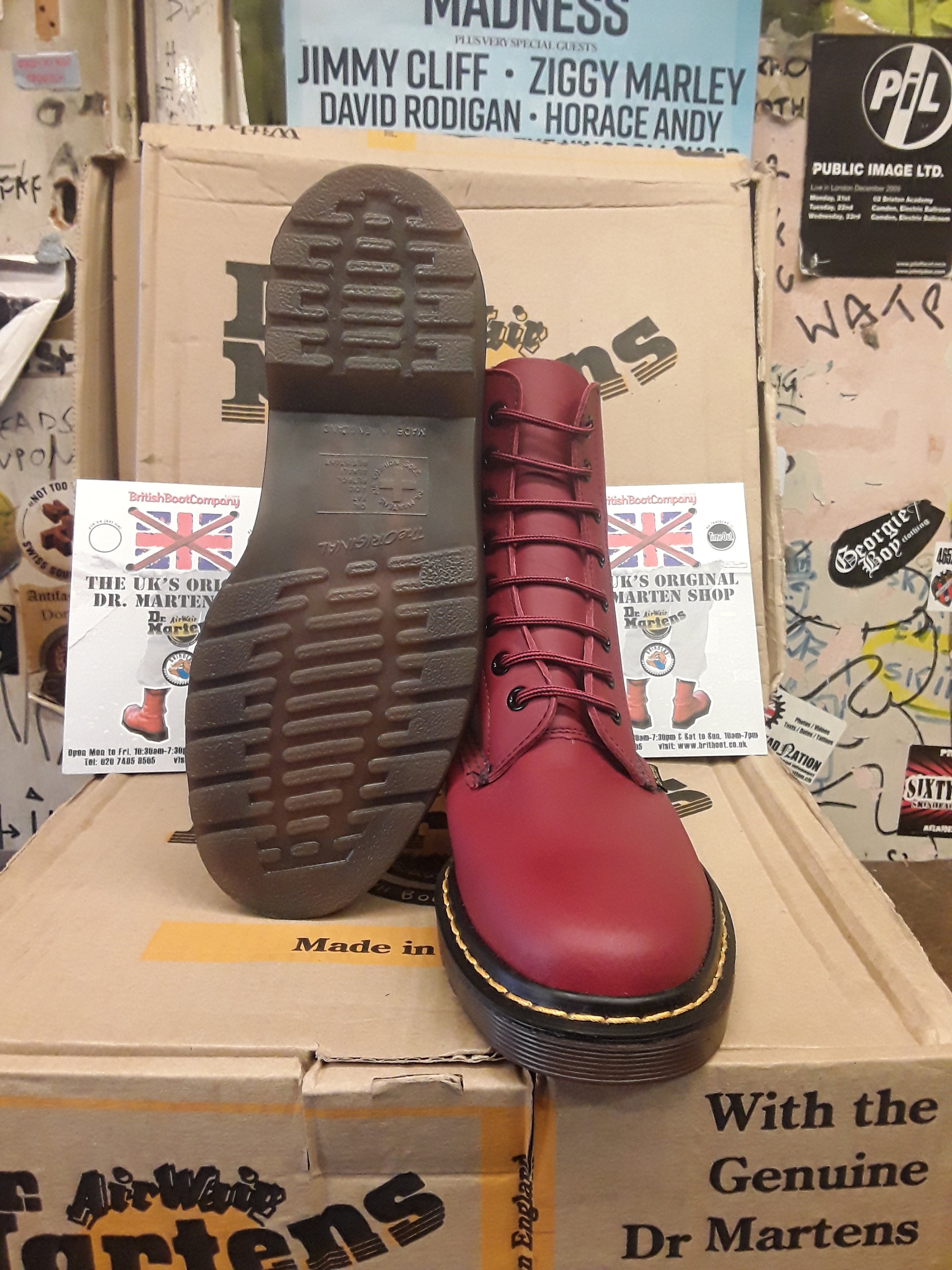 Vintage 1990’s Dr. Martens 1460 Made in England 8-Eye Boots UK 6.5 1990s Dr. Martens 8 eyelet boots • Made in England • Women main image 2