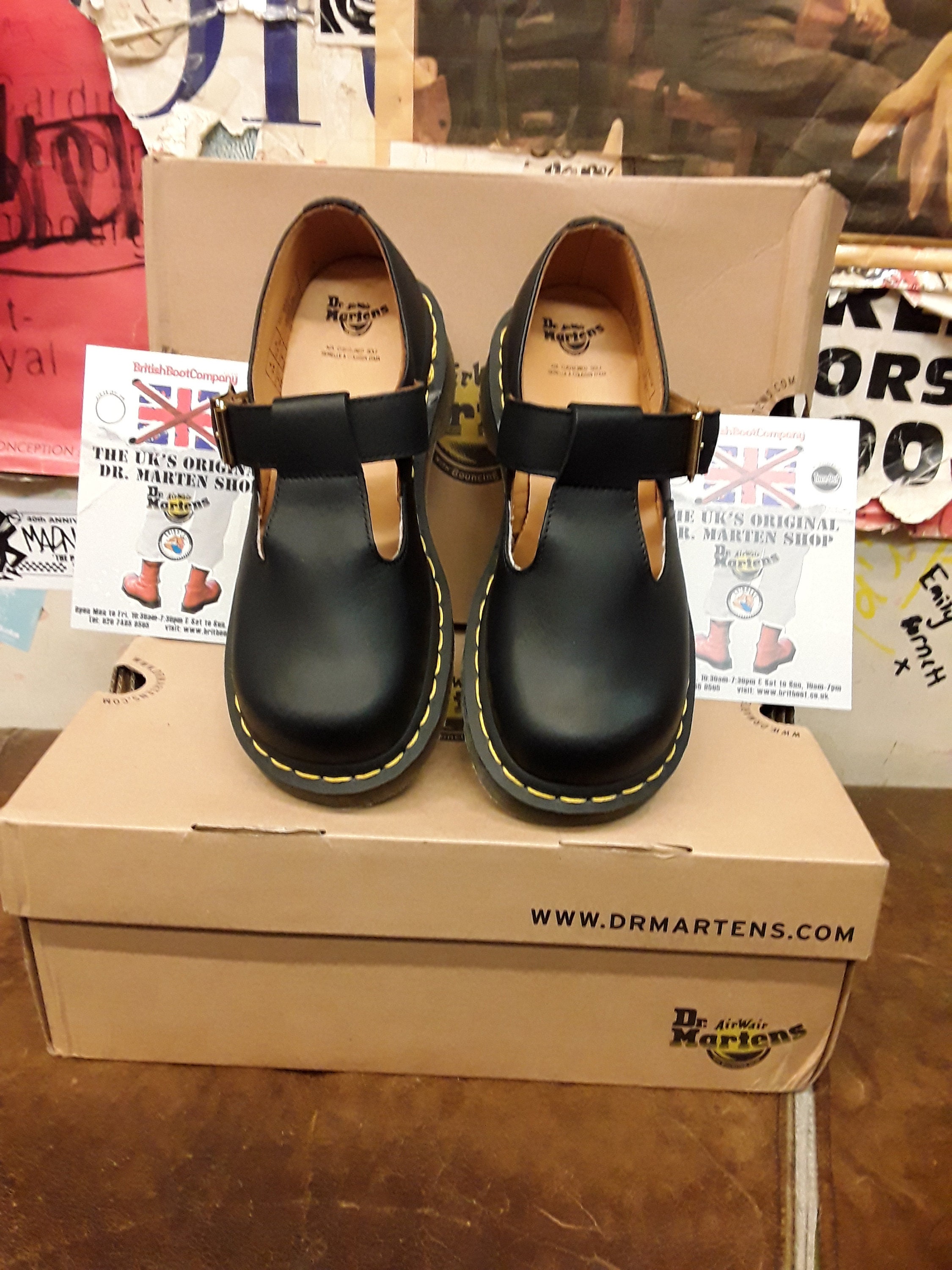 Dr Martens 5027z Black Waxy T-bar Size 7 - Etsy