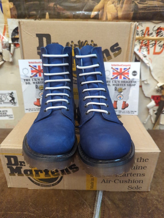 Dr Martens Made in England Navy Crazy Horse Leather 8 Hole Size 5
