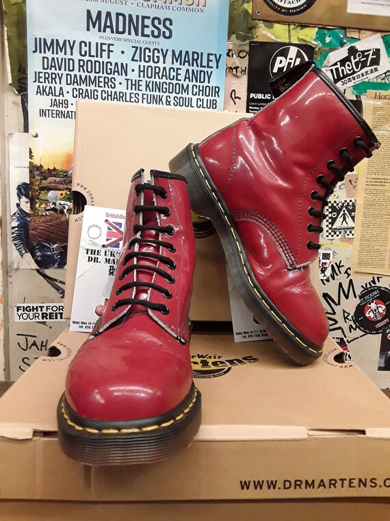 Dr Martens 1460 Vintage 90's Maat UK6 Dames Rode - Etsy Nederland