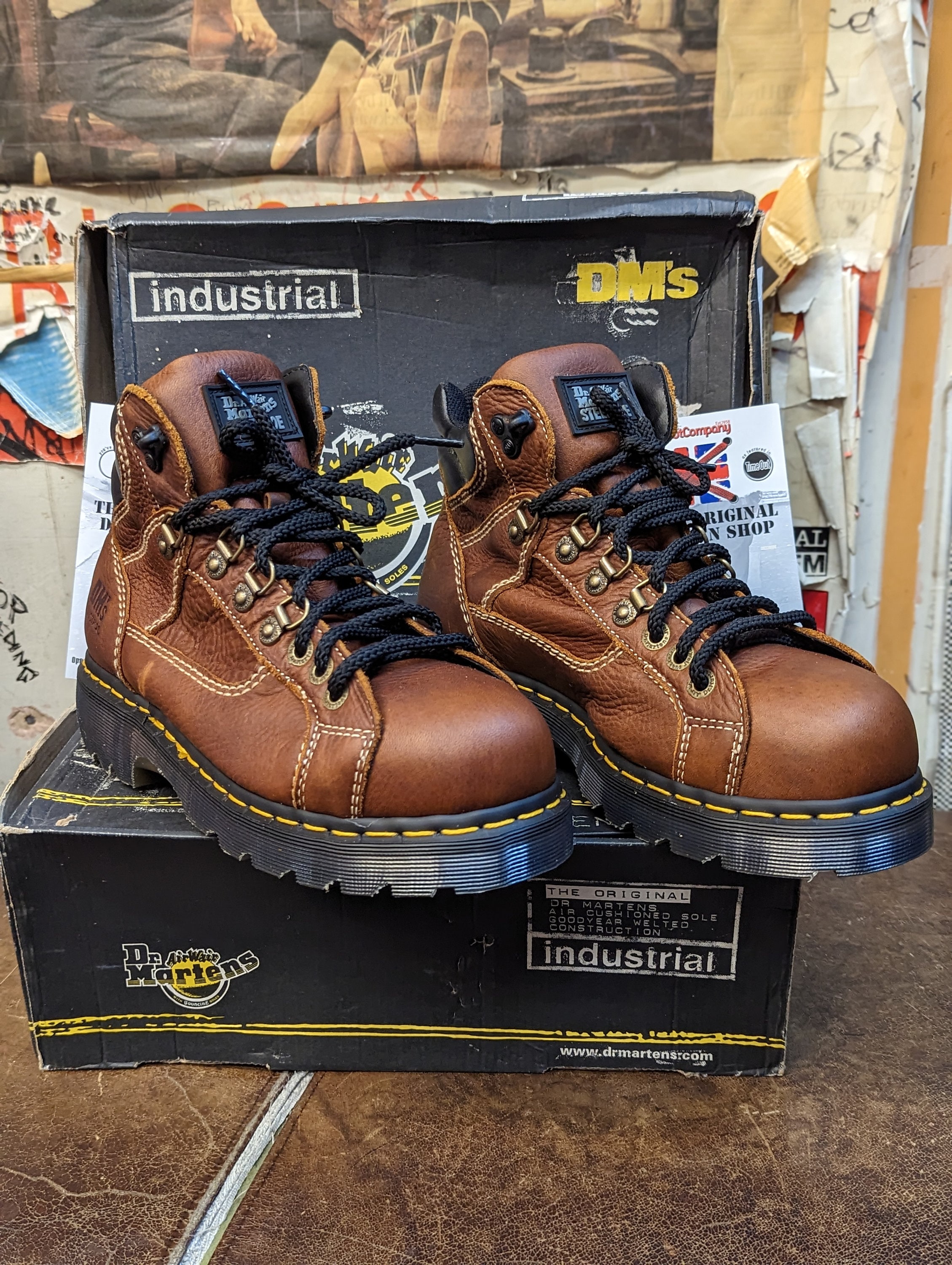 Dr Martens 8845 Teak Safety Boot Made in England Size 8 - Etsy Dr Martens 8845 Teak Safety Boot Made in England Size 8 - Etsy