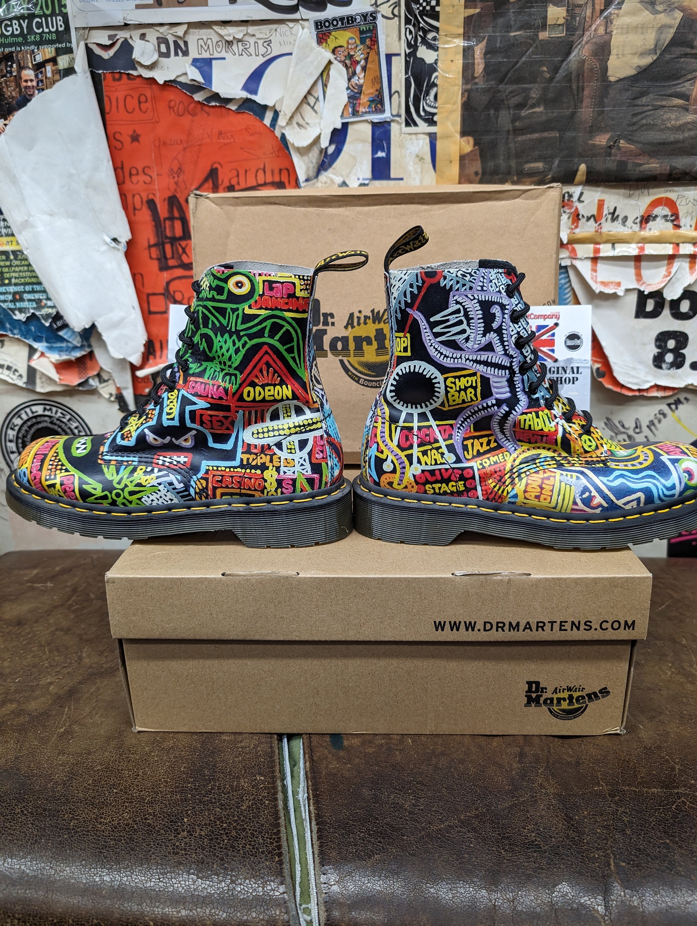 Dr Martens Mark Wigan Kaboom Tattoo Size 5 - Etsy
