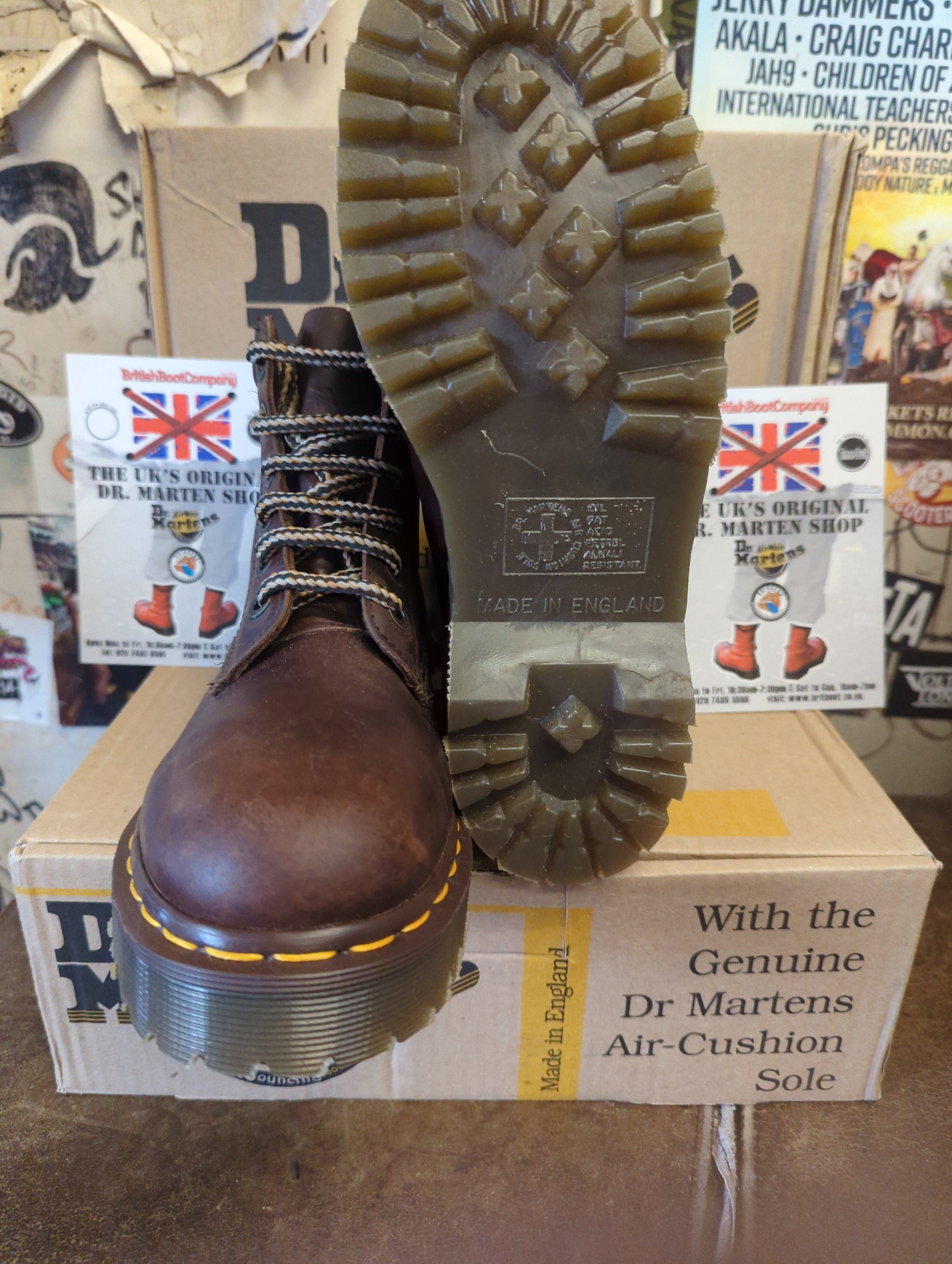 Dr Martens 8339 Bex Dole Brown Waxy Made in England Size 5 - Etsy