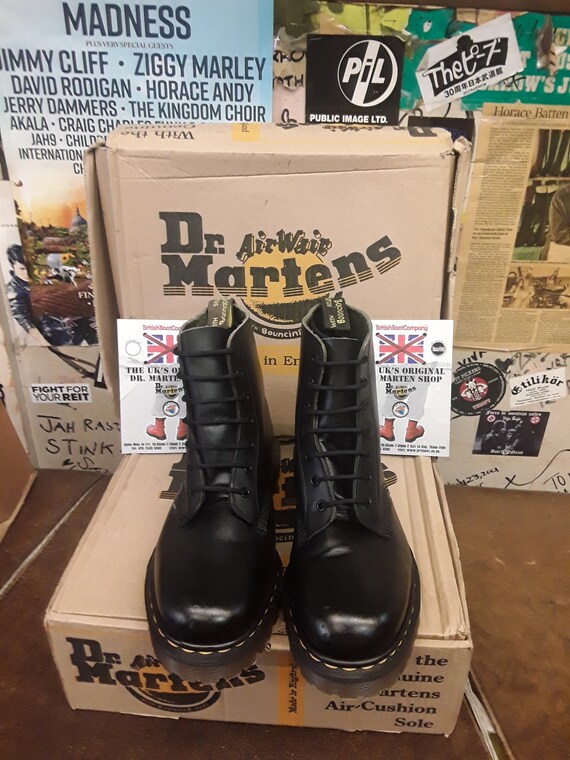 Dr Martens 8248 Black 7 Hole Made in England Various Sizes Dr Martens 8248 Black 7 Hole Made in England Various Sizes