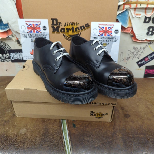 Dr Martens Schwarzer Sichtbarer Stahlkappenschuh