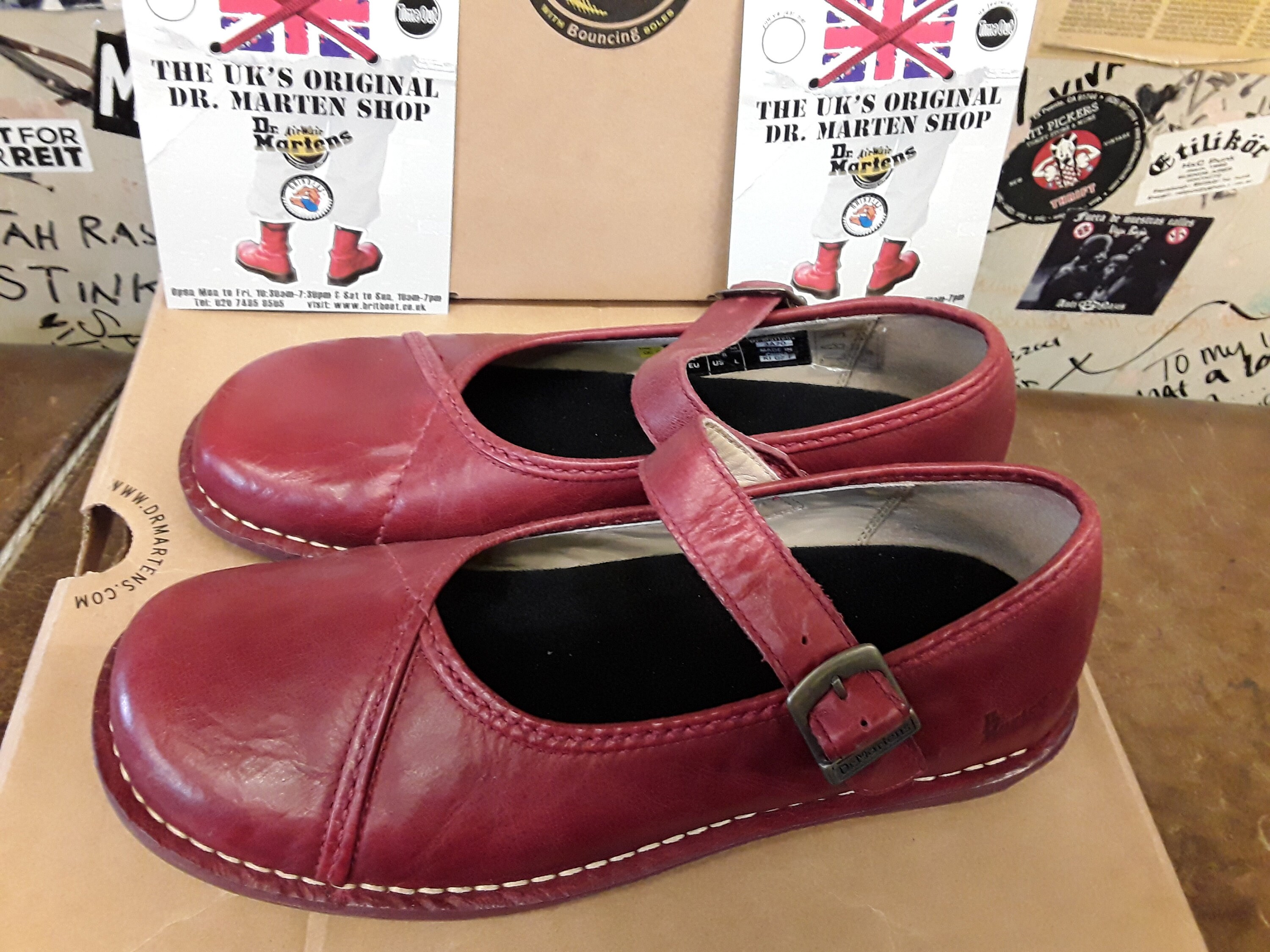 Dr Martens Mary Janes Size UK7 Bright Red Soft Leather - Etsy UK