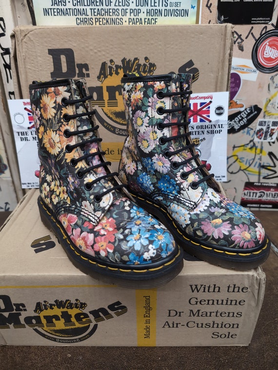 Childrens floral doc martens sale
