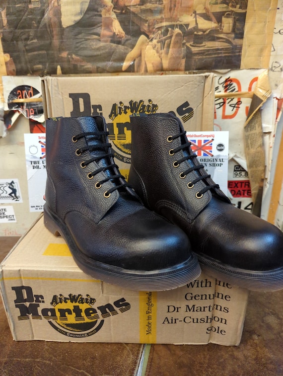 Dr Martens 985 Black Grain 6 Hole Made in England Puntale in acciaio taglia 9 Etsy Italia