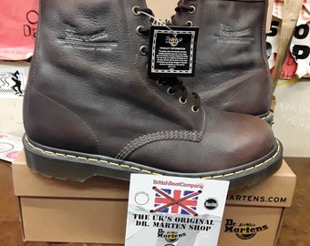 Dr Martens 1460, Dunkelbraun, 7,10; Puderleder, Herren Ankle Boots