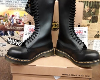 Dr Martens 1942 Black 20 Hole Steel Various Sizes | Etsy