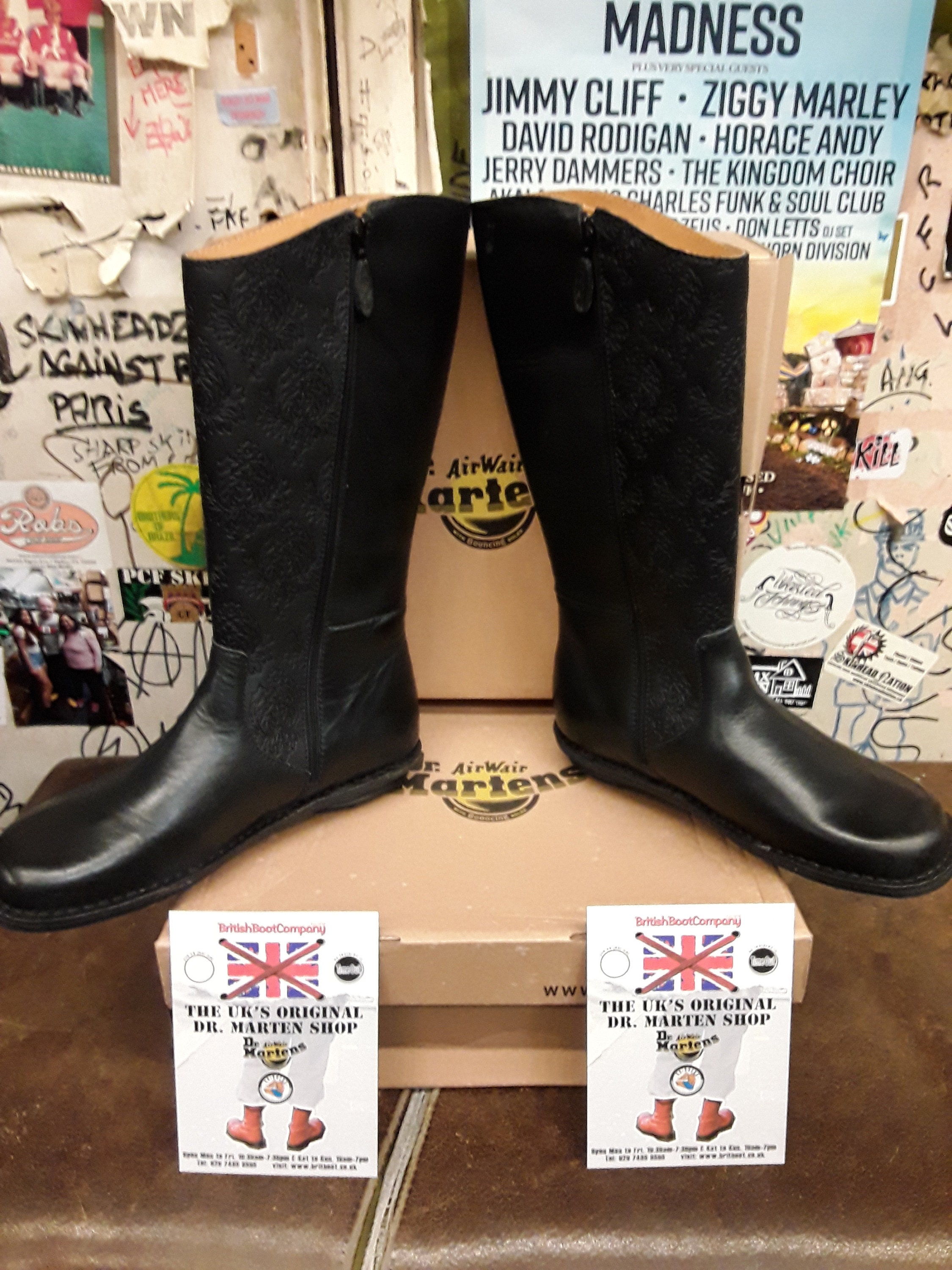 Dr.Martens ブラック Dr. Martens - Vegan Sinclair Black Oxford - Girl Shoes