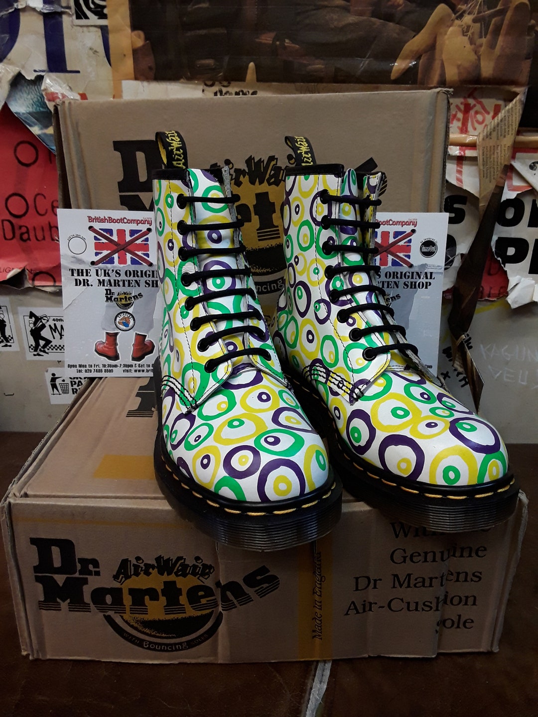 Dr Martens 90's 1460, Size UK4, Vintage Boots, Made in England