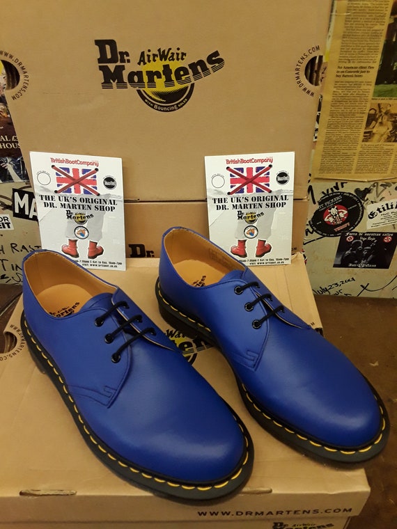 Dr Martens 1461 Blau weiches Leder Größe 7 Etsy