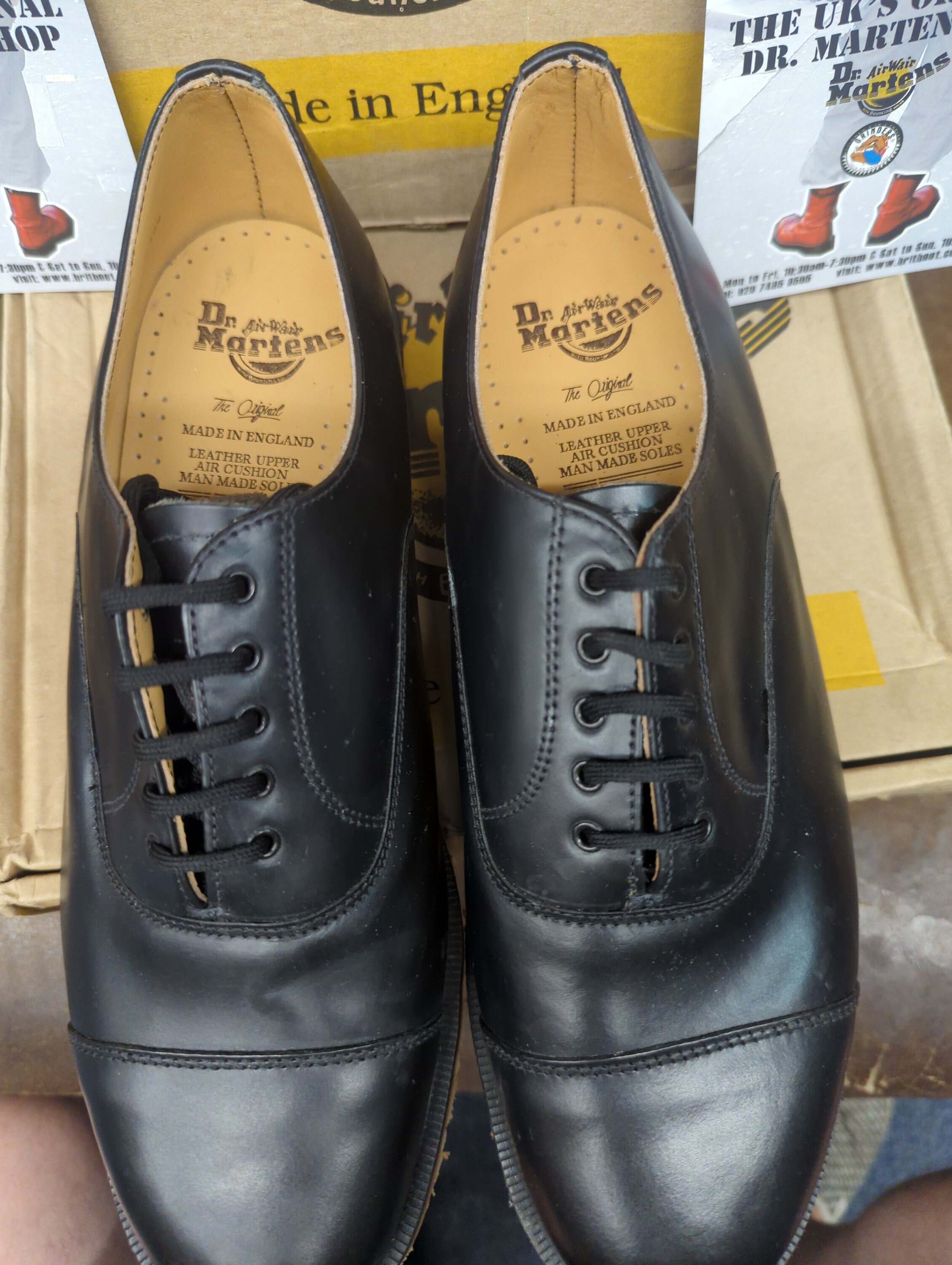 Dr Martens AW4‎ Made in England Black Leather Oxford Shoes Size 10 Mens Dr. Martens × Vintage [Final Drop] Vintage Dr. Martens  main image 2