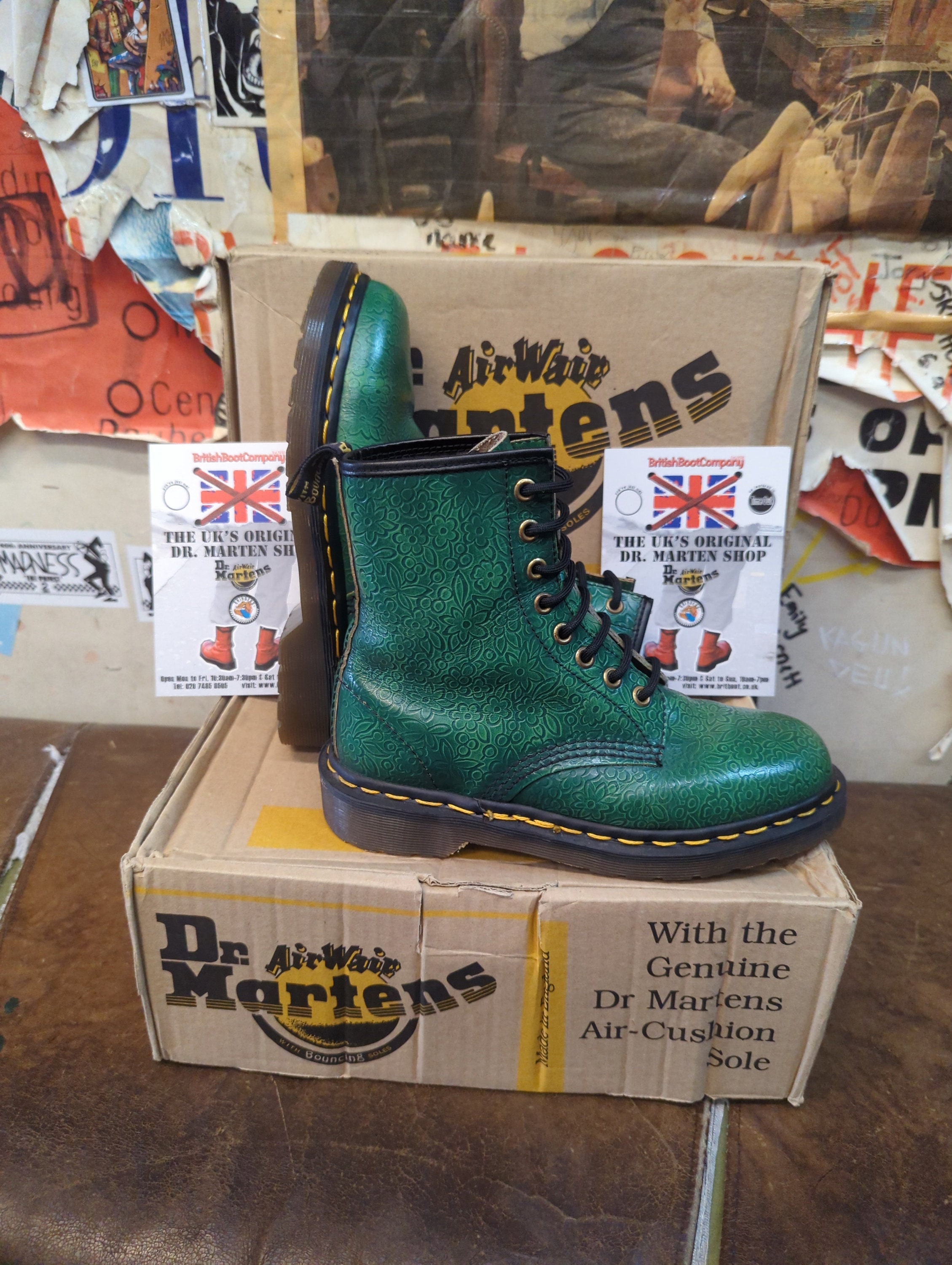 Mint green doc martens deals