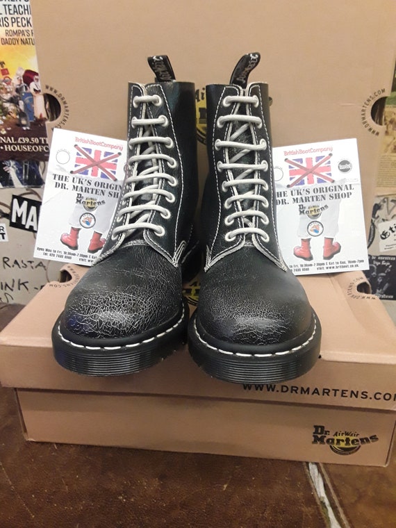 Buy Dr Martens Pascal Black Crackle Size 6 Online in India Etsy