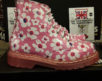Dr martens rojas rosa sale
