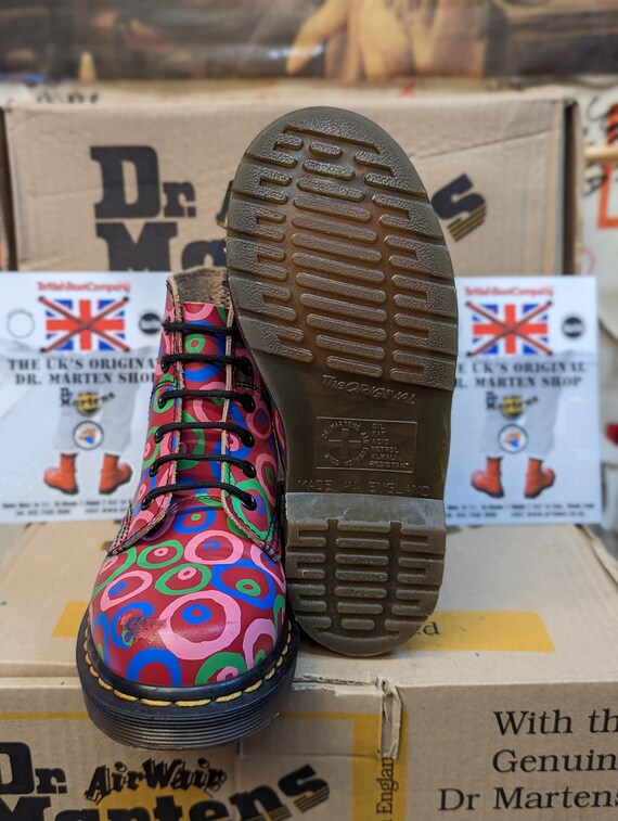 Dr Martens Made in England 8175 Red, Blue and Gre… - image 5
