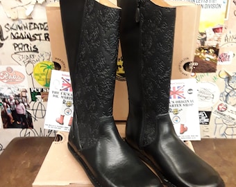Dr. Martens ブラック ブーツ サイドジップ Dr.Martens サイドジップ付き8ホールブーツ【black