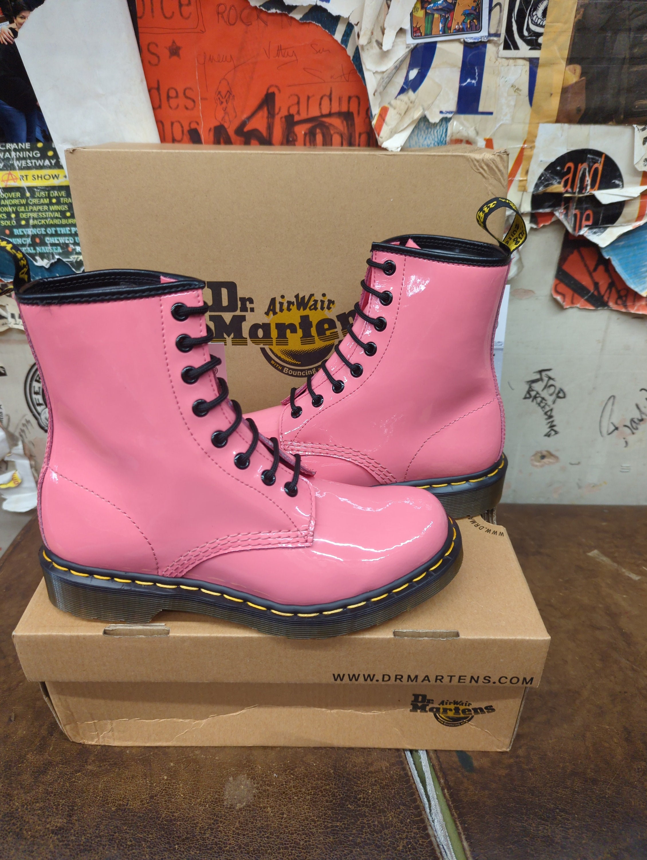 Dr Martens 1460 Acid Pink Patent GroBe 12 cm Etsy