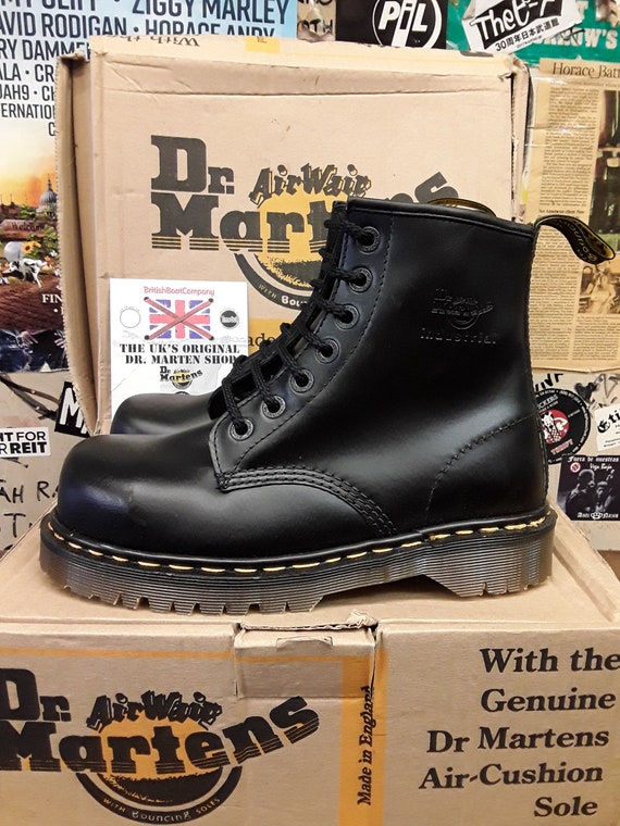 Dr Martens Made in England 7 Hole Industrial Steel Toe Boots - Etsy