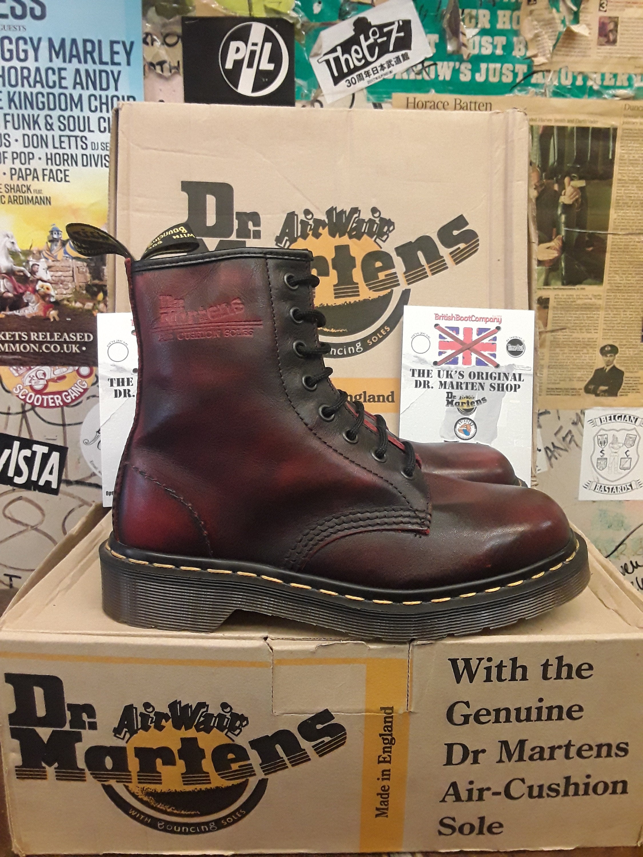 Dr Martens 1460 Red Made in England Size 4 - Etsy